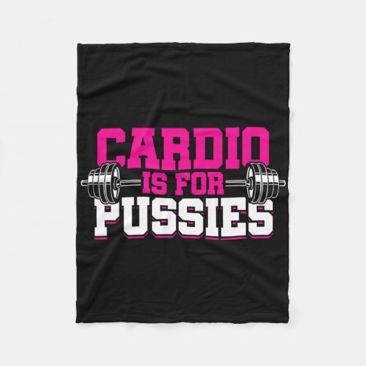 bodybuilder gewichtheffer fleece deken (Voorkant)