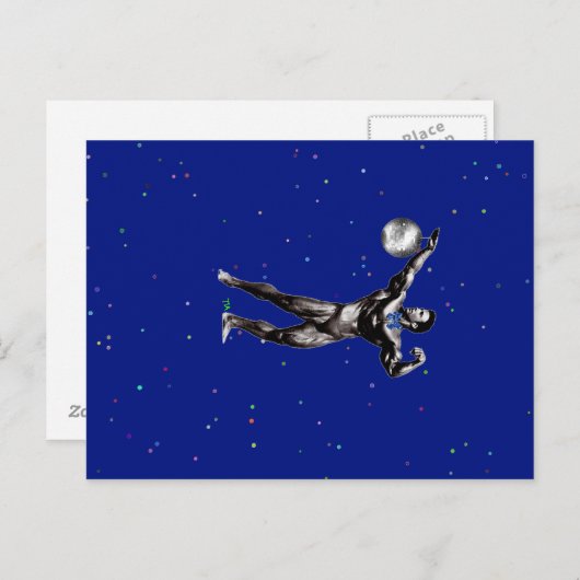 bodybuilder houdt van disco briefkaart (Voorkant / Achterkant)