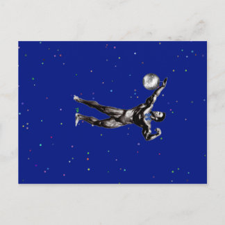 bodybuilder houdt van disco briefkaart