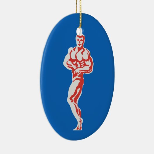 Bodybuilder Keramisch Ornament (Rechts)