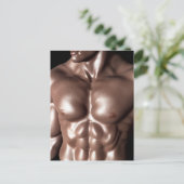 BODYBUILDER MAN BRIEFKAART (Staand voorkant)