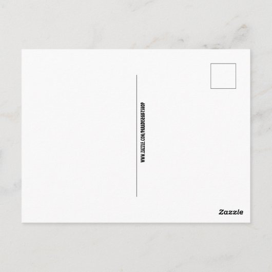 BODYBUILDER MAN BRIEFKAART (Achterkant)