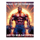Bodybuilder motivatie poster (Voorkant)