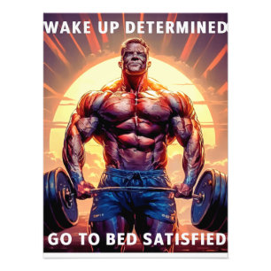 Bodybuilder motivatie poster