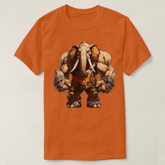 Bodybuilder Olifant 1 T-shirt (Design voorkant)