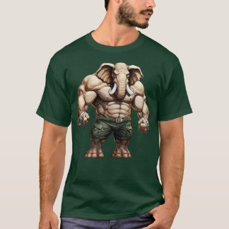 Bodybuilder Olifant 2 T-shirt