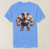 Bodybuilder Olifant 3 T-shirt (Design voorkant)