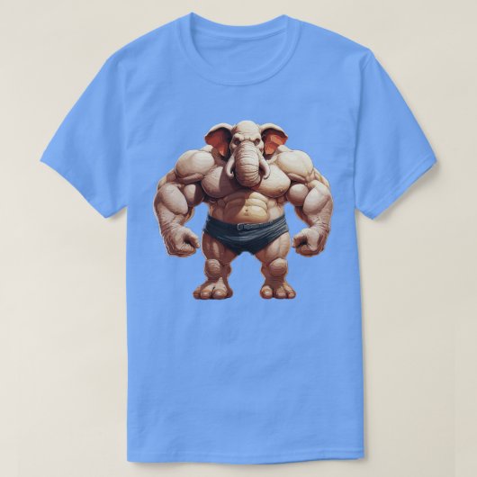 Bodybuilder Olifant 3 T-shirt (Design voorkant)