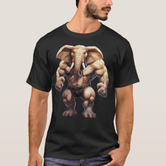 Bodybuilder Olifant T-shirt