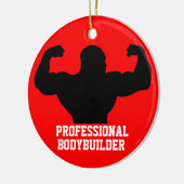 Bodybuilder Ornament Red Blue (Links)