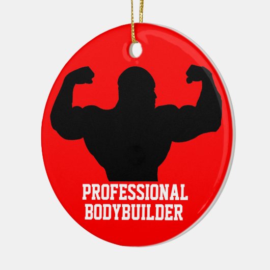 Bodybuilder Ornament Red Blue (Links)