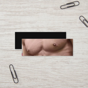 Bodybuilder Personal Trainer Fysieke Fitness Mini Visitekaartje