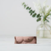 Bodybuilder Personal Trainer Fysieke Fitness Mini Visitekaartje (Staand voorkant)