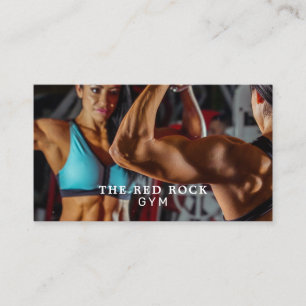 Bodybuilder, Personal Trainer, Gym Instructor Visitekaartje
