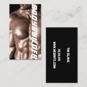 Bodybuilder Personal Trainer oefent fitness uit Visitekaartje (Voorkant / Achterkant)