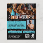 Bodybuilder, persoonlijke trainer, Gym Adverteren Flyer (Voorkant)