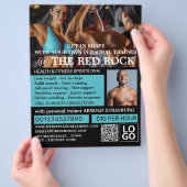 Bodybuilder, persoonlijke trainer, Gym Adverteren Flyer (Hand)