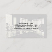 Bodybuilder Pose Flexing | Sportzaal Visitekaartje (Achterkant)