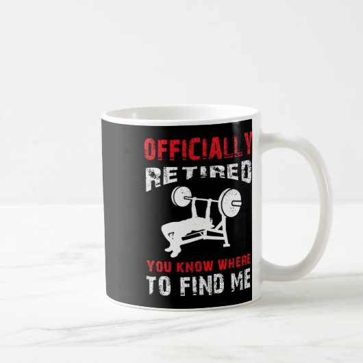 Bodybuilder Retirement Gift Gepensioneerde Bodybui Koffiemok (Rechts)