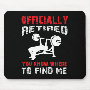 Bodybuilder Retirement Gift Gepensioneerde Bodybui Muismat