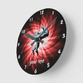 Bodybuilder; rood ronde klok (Hoek)