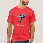 Bodybuilder; Rood T-shirt (Voorkant)