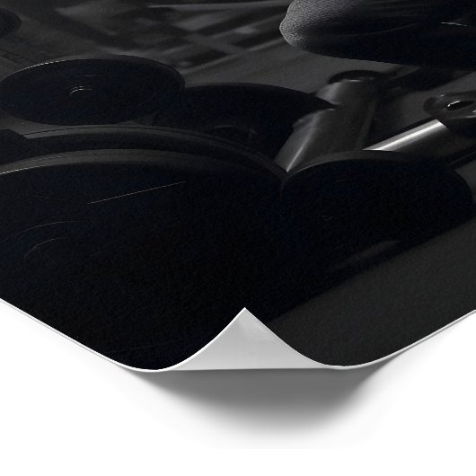 Bodybuilder rust tussen sets poster (Hoek)