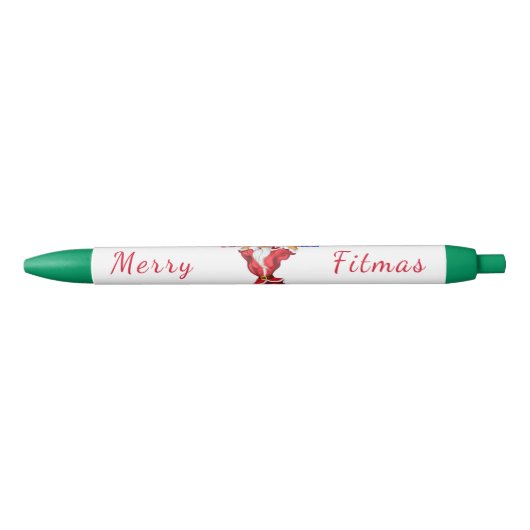 Bodybuilder Santa Funny Christmas Pen (Voorkant)