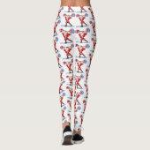 Bodybuilder Santa Kerstcadeau Grappige Leggings (Achterkant)
