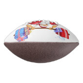 Bodybuilder Santa met Kerstcadeau Football (Gedraaid 90)