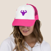 Bodybuilder Silhouet - Dubbele Biceps Kracht Trucker Pet (In situ)