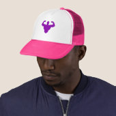 Bodybuilder Silhouet - Dubbele Biceps Kracht Trucker Pet (In situ)