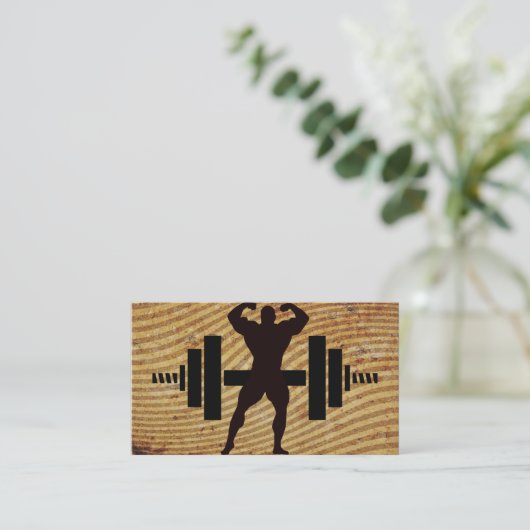 Bodybuilder-Visitekaartjes Visitekaartje (Staand voorkant)