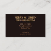 Bodybuilder-Visitekaartjes Visitekaartje (Achterkant)