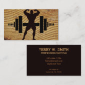 Bodybuilder-Visitekaartjes Visitekaartje (Voorkant / Achterkant)