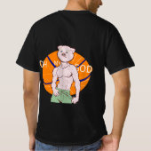 bodybuilder voor varkens t-shirt (Achterkant)