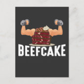 Bodybuilder Weightlift Pu Briefkaart (Voorkant)