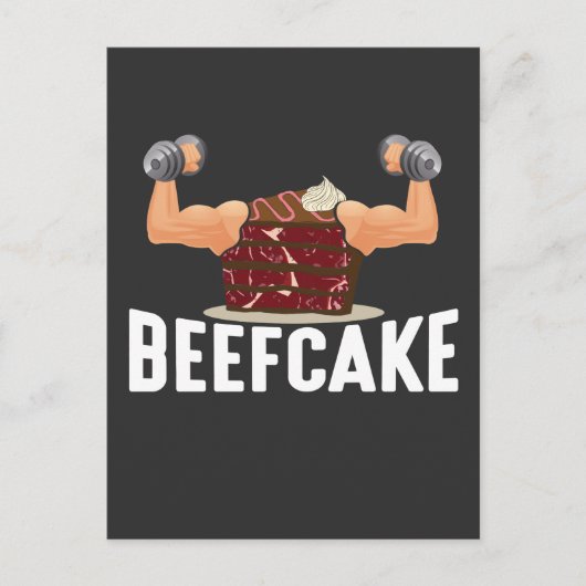 Bodybuilder Weightlift Pu Briefkaart (Voorkant)