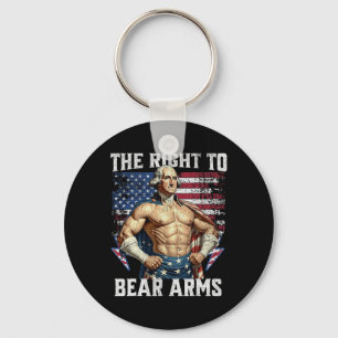 Bodybuilding 4 juli vader usa vlag 2e beerarm sleutelhanger