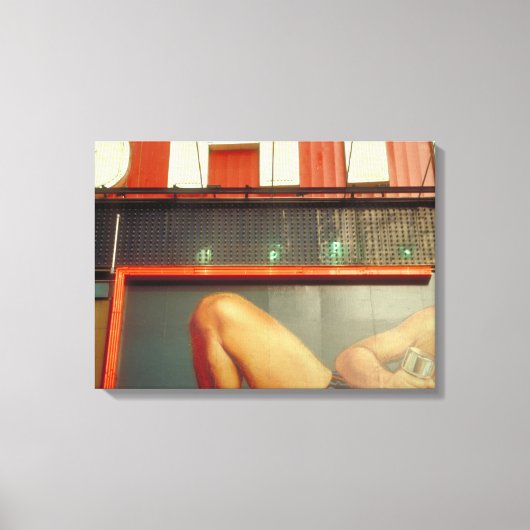 Bodybuilding Adverteren Time Square NYC Canvas (Voorkant)