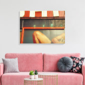 Bodybuilding Adverteren Time Square NYC Canvas (Insitu (Woonkamer))