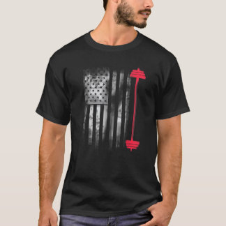 Bodybuilding Amerikaanse Vlag Verenigde Staten Ame T-shirt