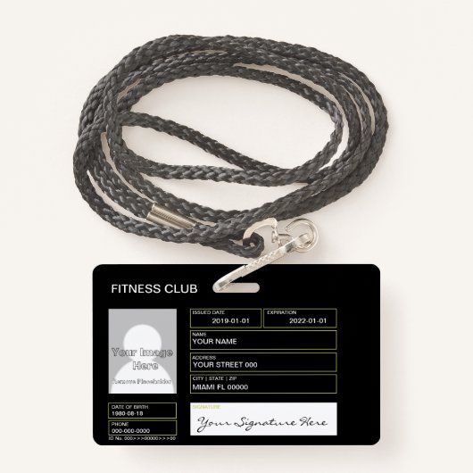 Bodybuilding Badge (Achterkant met draagriem)