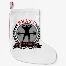 Bodybuilding Beast University Kerstmis Stocking Kleine Kerstsok