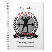 Bodybuilding Beast University Training Journal Notitieboek (Voorkant)