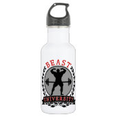 Bodybuilding Beast University Water Bottle Waterfles (Voorkant)