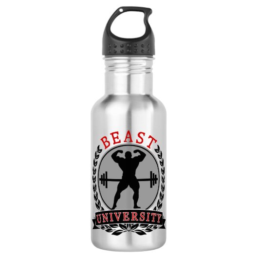 Bodybuilding Beast University Waterfles (Voorkant)