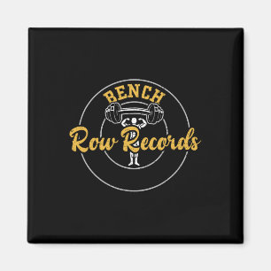 Bodybuilding Bench Row Records Gym Gezegden Magneet
