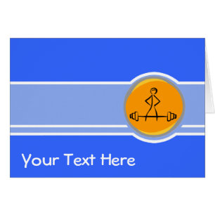 Bodybuilding; blauw en oranje