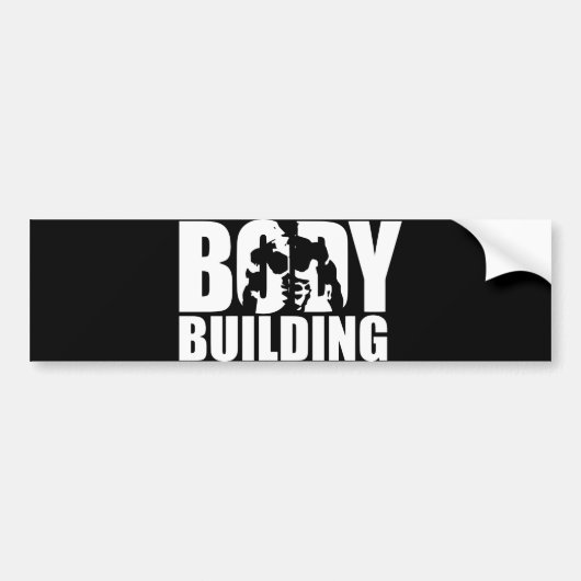 Bodybuilding Bumpersticker (Voorkant)